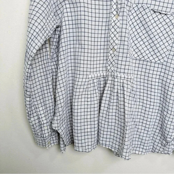 Aritzia peplum cotton blouse - Picture 7 of 13